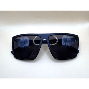 KUSH Sunglasses Square Retangular Black Frame Dark Black Lens UV 400 6476KSH EUC